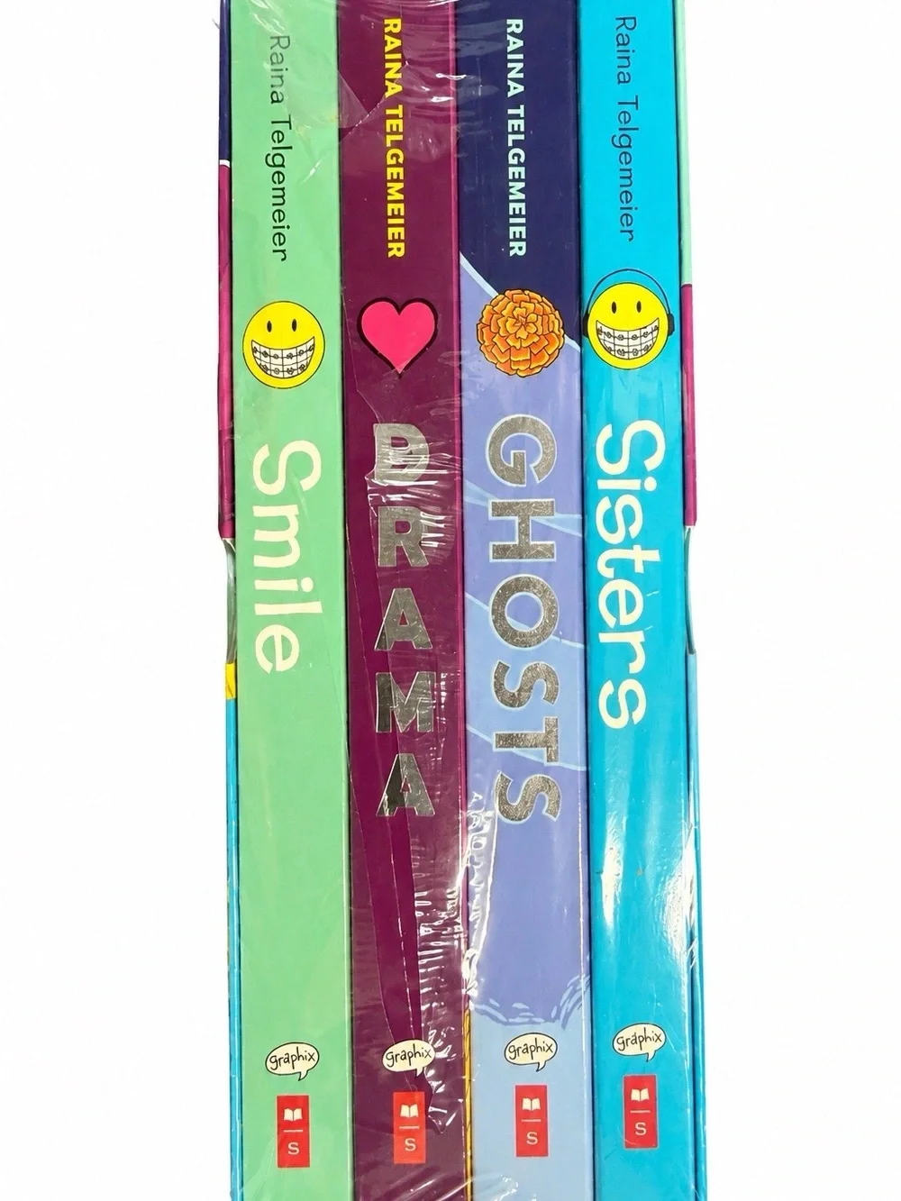 Raina Telgemeier Collection Box Set: Smile, Drama, Ghosts, Sisters English